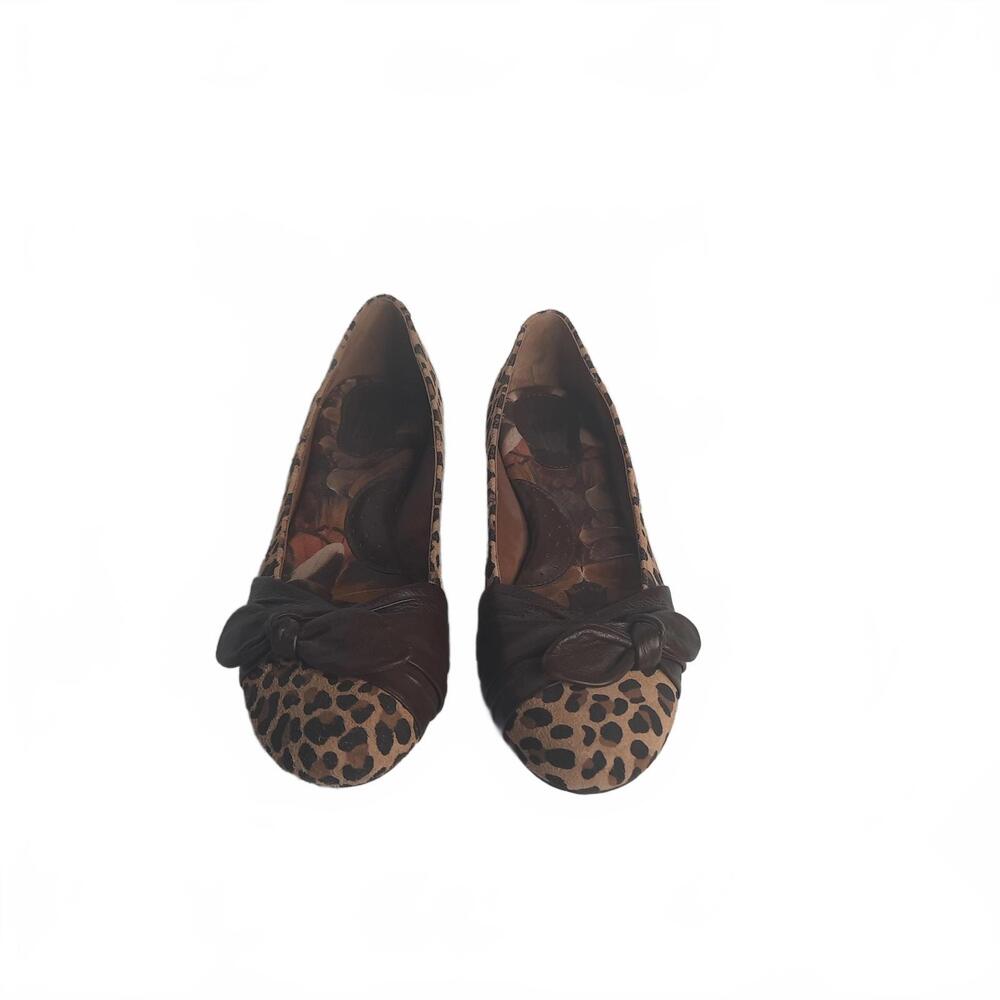 Born Women's Leopard Print Ballet Flats Size 7 1/2‎ M